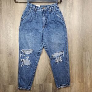 Vintage Bill Blass Distressed Hi-Rise Jeans size 10P